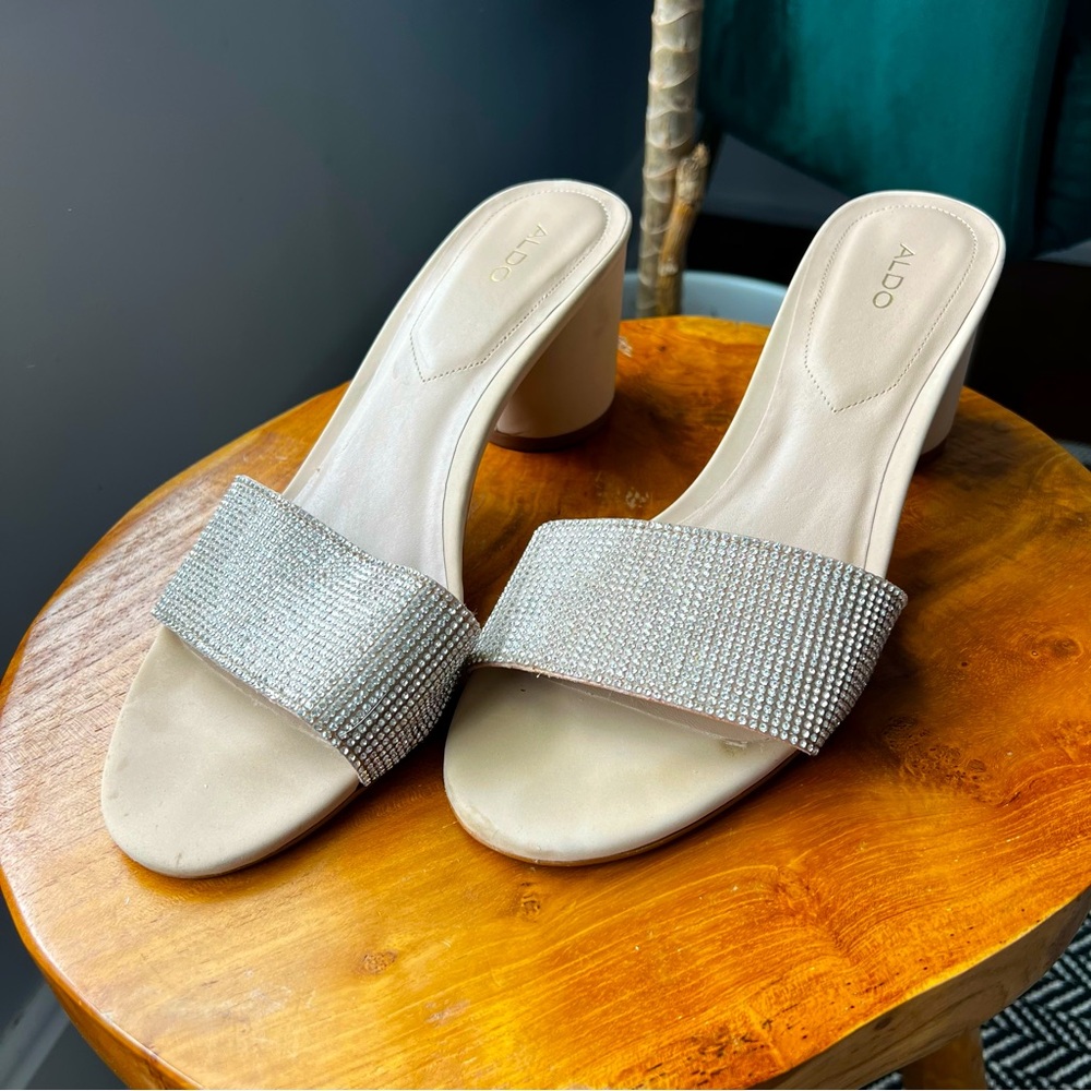 ALDO Crystal Mules - US 8.5